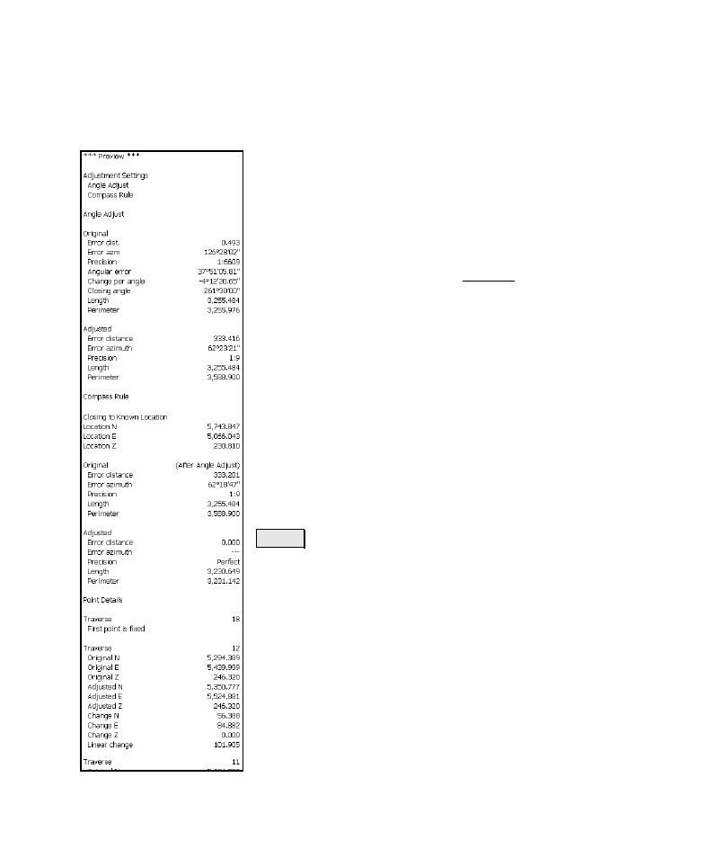 Traverse adjust – results | Spectra Precision Survey Pro v4.6 Recon-Nomad Reference Manual User Manual | Page 451 / 481