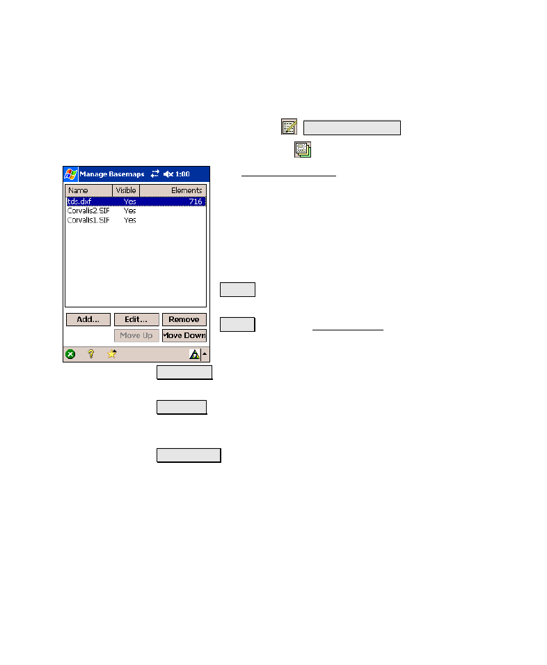 Manage basemaps | Spectra Precision Survey Pro v4.6 Recon-Nomad Reference Manual User Manual | Page 463 / 481
