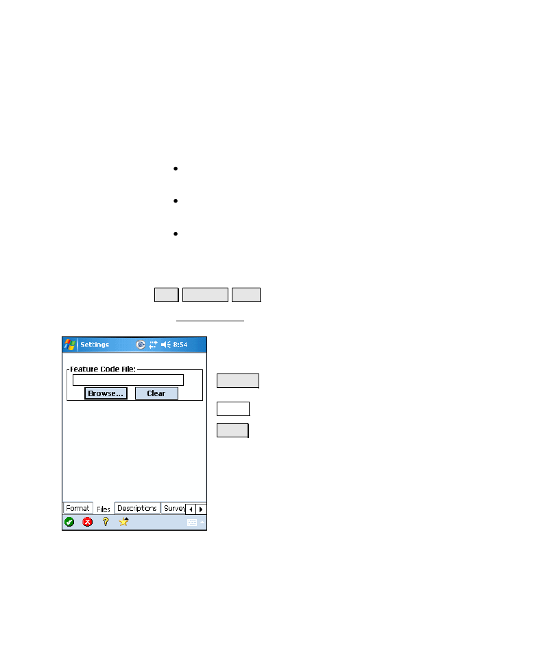 Files settings | Spectra Precision Survey Pro v4.6 Recon-Nomad Reference Manual User Manual | Page 51 / 481