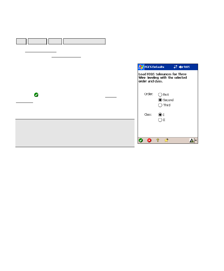 Fgcs defaults | Spectra Precision Survey Pro v4.6 Recon-Nomad Reference Manual User Manual | Page 62 / 481