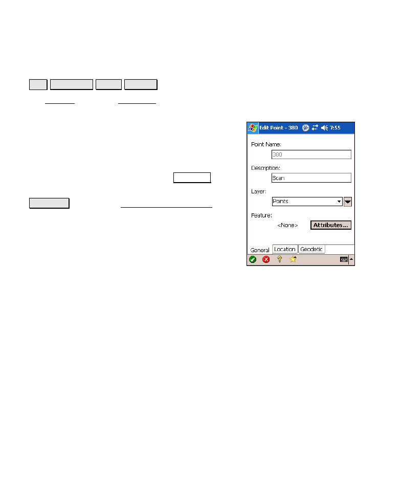 Edit point – general | Spectra Precision Survey Pro v4.6 Recon-Nomad Reference Manual User Manual | Page 70 / 481