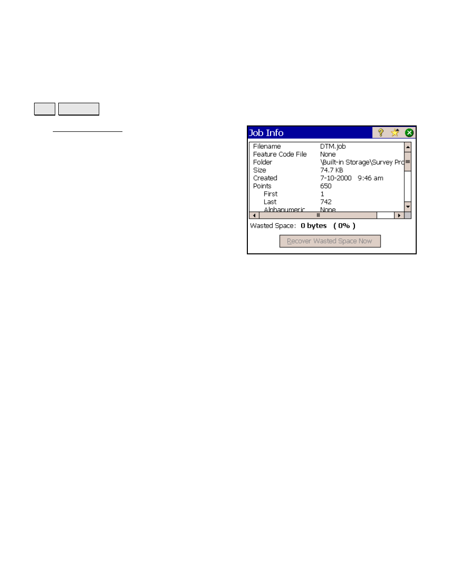 Job information | Spectra Precision Survey Pro v4.6 Ranger Reference Manual User Manual | Page 100 / 480