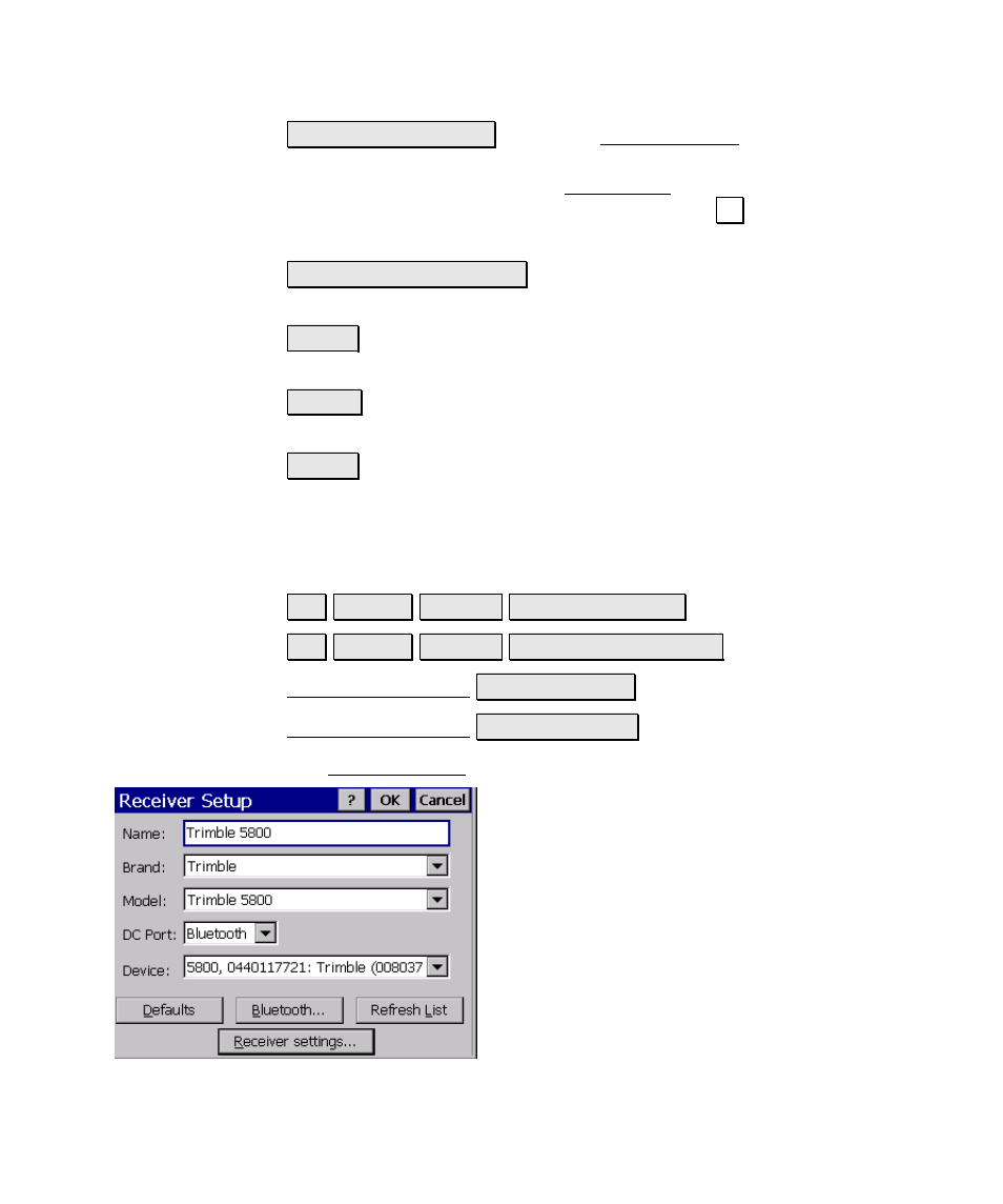 Receiver setup | Spectra Precision Survey Pro v4.6 Ranger Reference Manual User Manual | Page 107 / 480