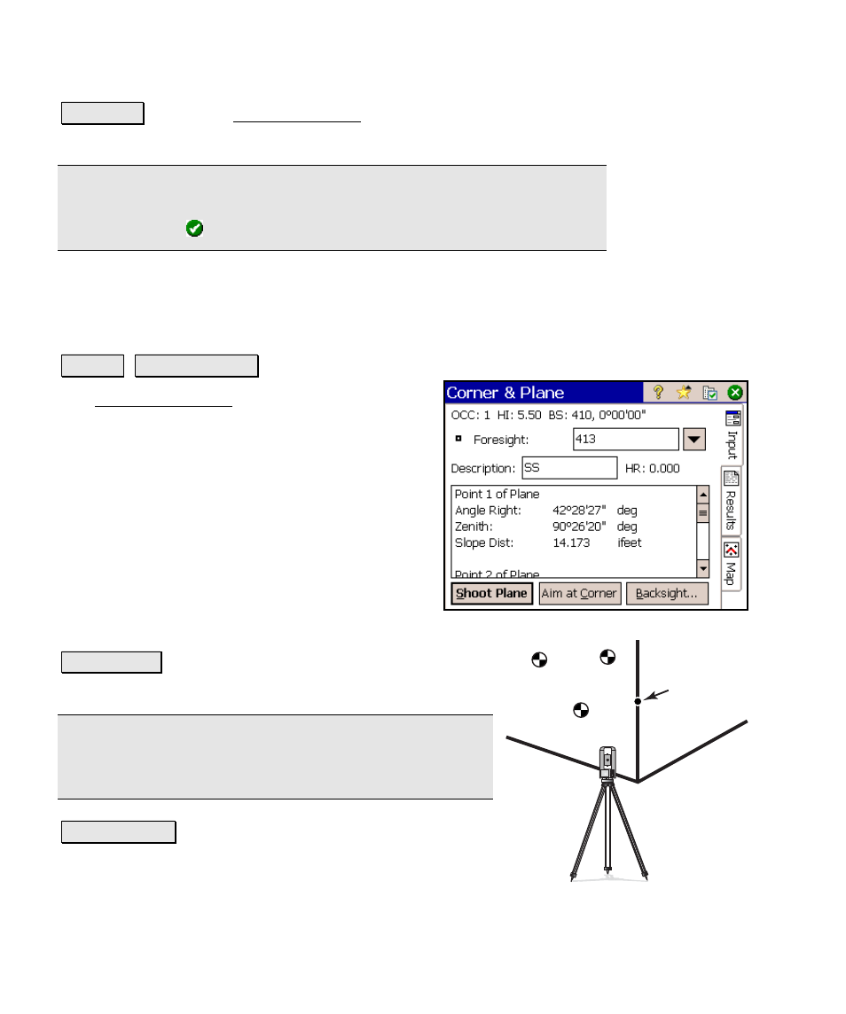 Corner & plane | Spectra Precision Survey Pro v4.6 Ranger Reference Manual User Manual | Page 154 / 480