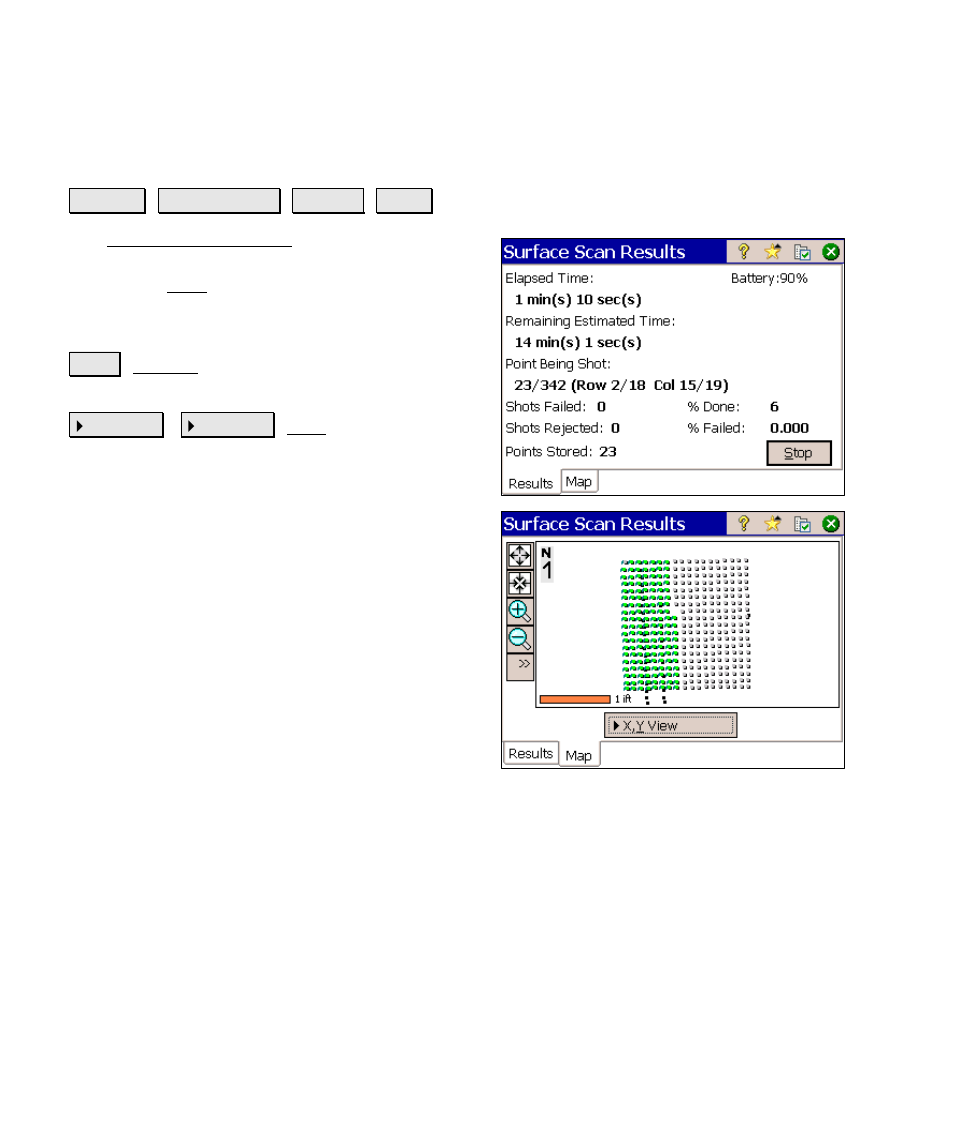 Surface scan results | Spectra Precision Survey Pro v4.6 Ranger Reference Manual User Manual | Page 158 / 480