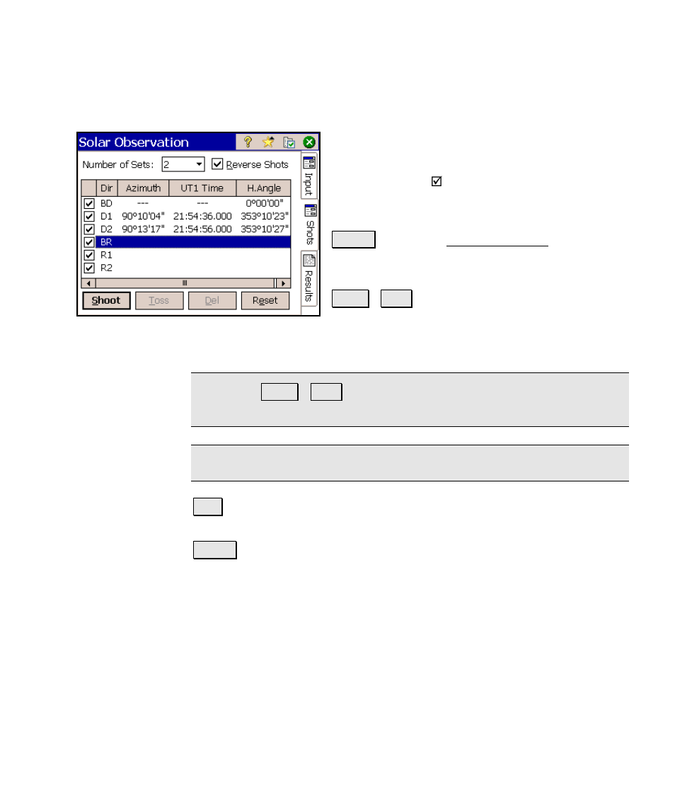 Shots | Spectra Precision Survey Pro v4.6 Ranger Reference Manual User Manual | Page 171 / 480