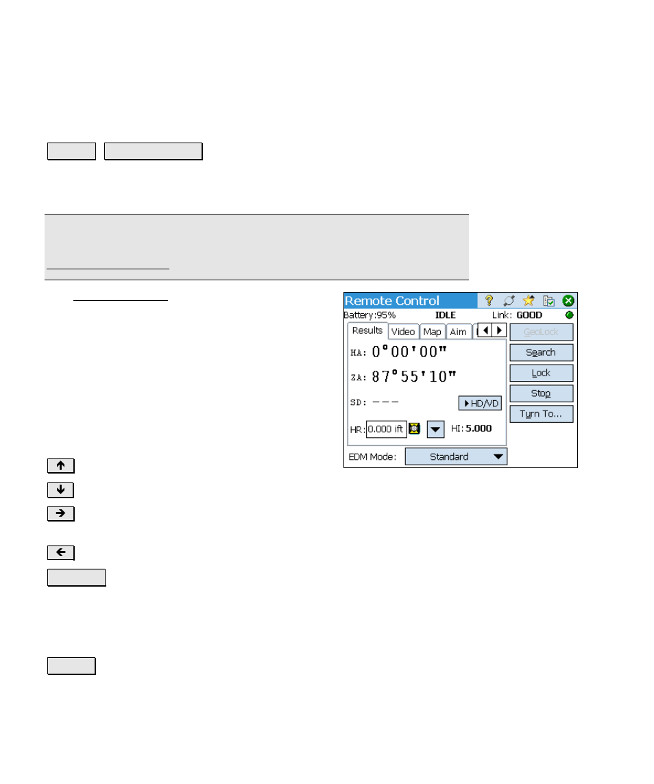 Remote control | Spectra Precision Survey Pro v4.6 Ranger Reference Manual User Manual | Page 174 / 480