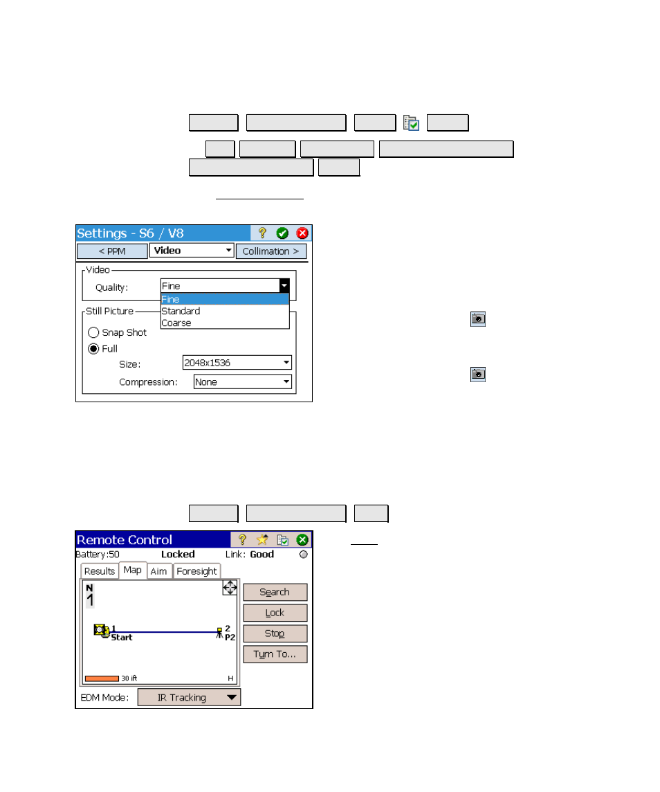 Map card, Video settings | Spectra Precision Survey Pro v4.6 Ranger Reference Manual User Manual | Page 179 / 480