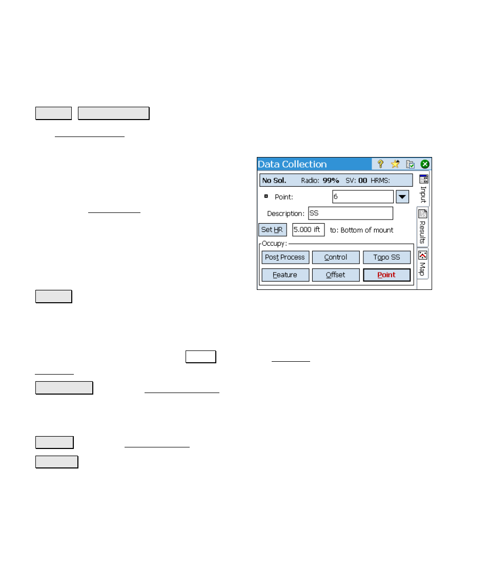 Data collection | Spectra Precision Survey Pro v4.6 Ranger Reference Manual User Manual | Page 202 / 480