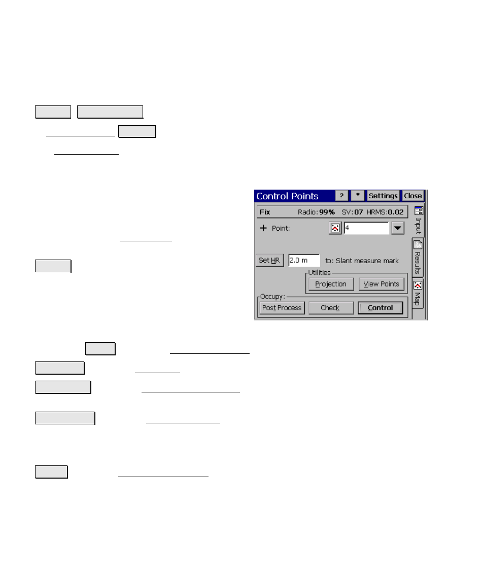 Control points | Spectra Precision Survey Pro v4.6 Ranger Reference Manual User Manual | Page 208 / 480