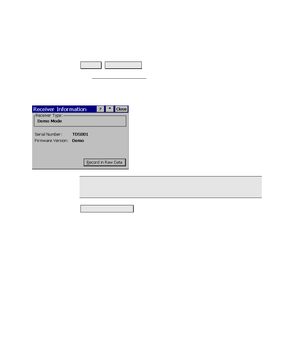 Receiver information | Spectra Precision Survey Pro v4.6 Ranger Reference Manual User Manual | Page 247 / 480