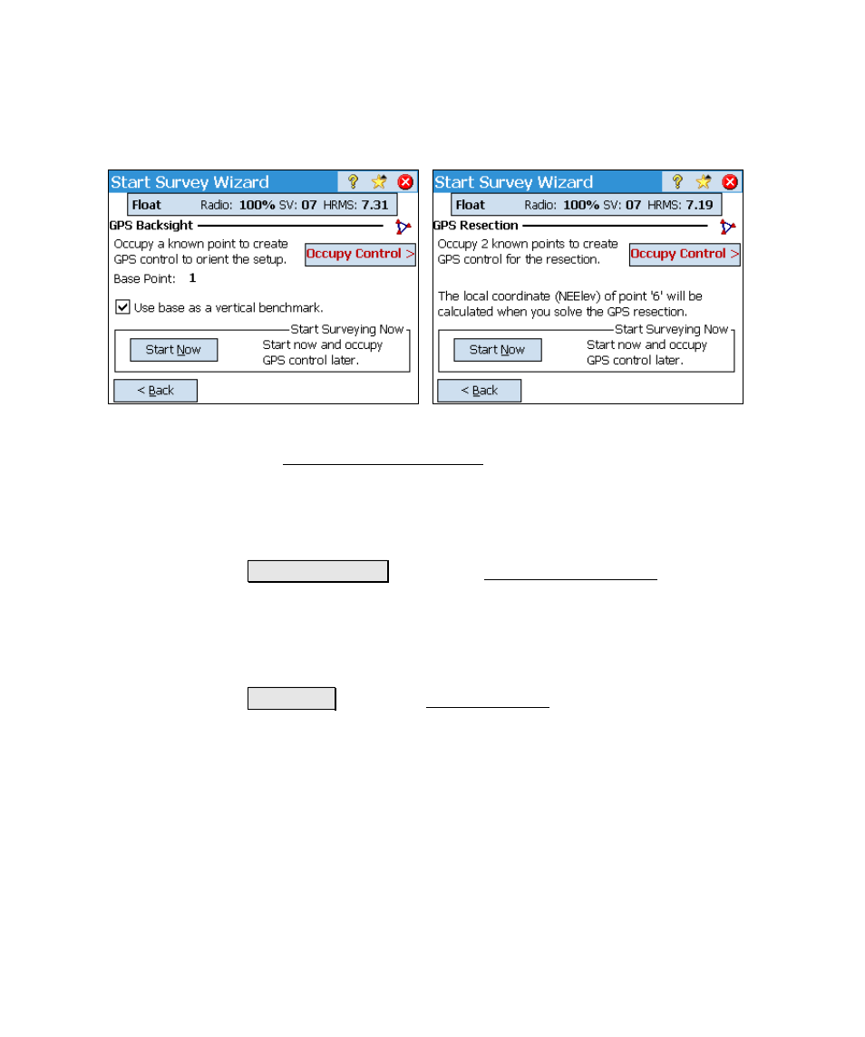 Gps backsight/resection | Spectra Precision Survey Pro v4.6 Ranger Reference Manual User Manual | Page 261 / 480