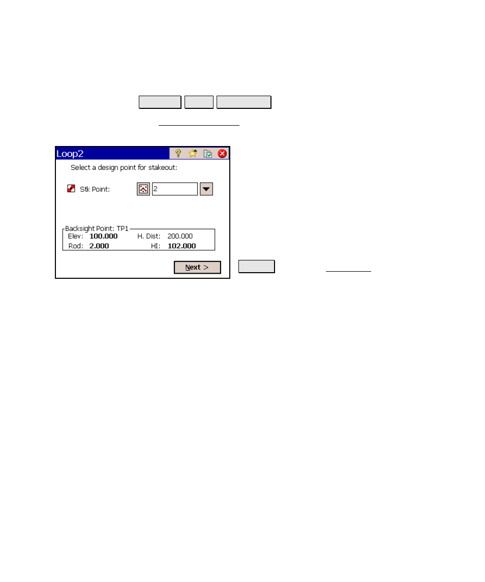 Leveling stakeout | Spectra Precision Survey Pro v4.6 Ranger Reference Manual User Manual | Page 277 / 480