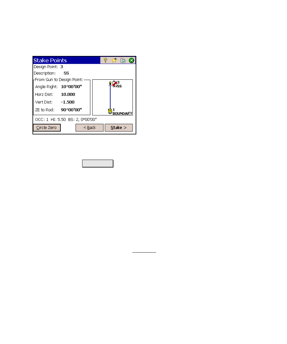 Stake points – screen two | Spectra Precision Survey Pro v4.6 Ranger Reference Manual User Manual | Page 287 / 480