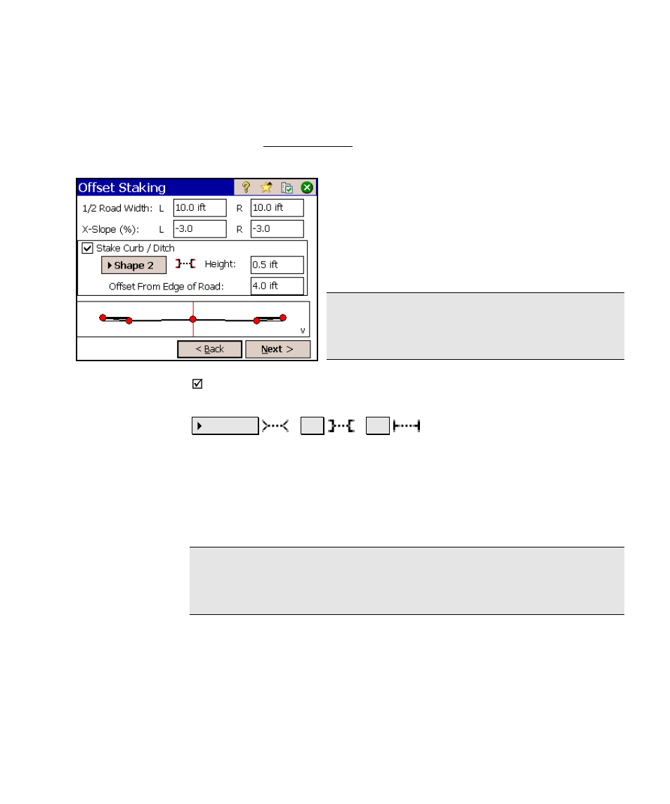 Offset staking – screen two | Spectra Precision Survey Pro v4.6 Ranger Reference Manual User Manual | Page 299 / 480