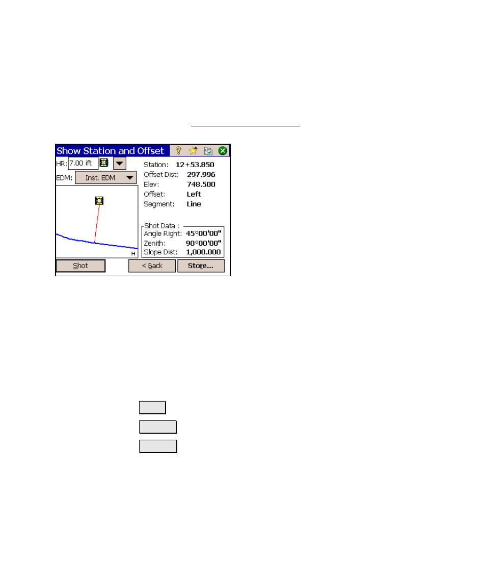 Show station and offset – screen two | Spectra Precision Survey Pro v4.6 Ranger Reference Manual User Manual | Page 327 / 480