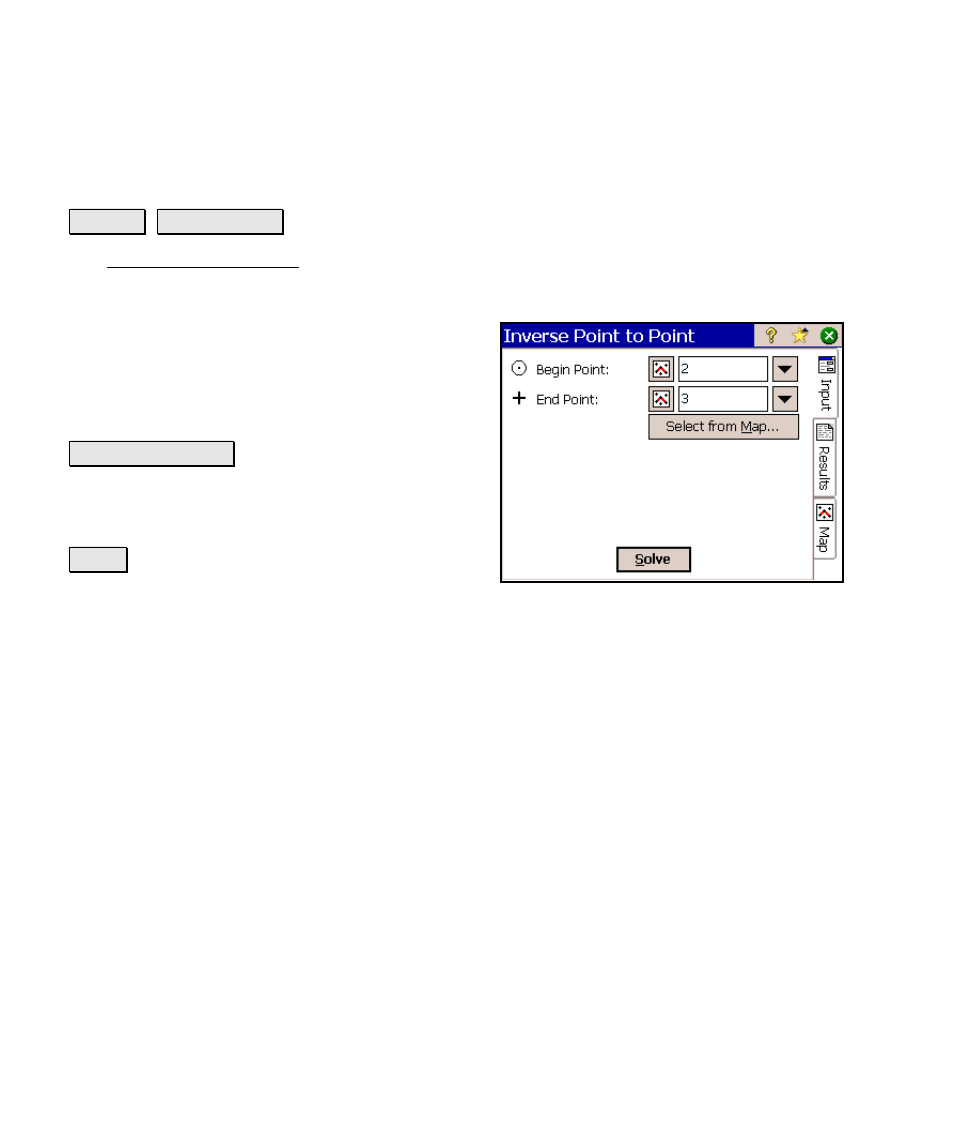 Inverse point to point, Results | Spectra Precision Survey Pro v4.6 Ranger Reference Manual User Manual | Page 362 / 480