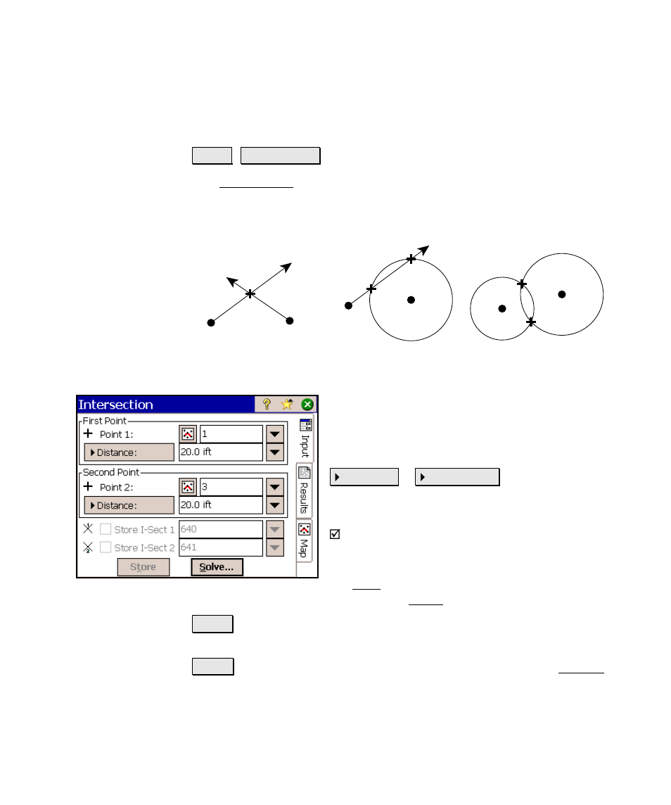 Intersection | Spectra Precision Survey Pro v4.6 Ranger Reference Manual User Manual | Page 371 / 480