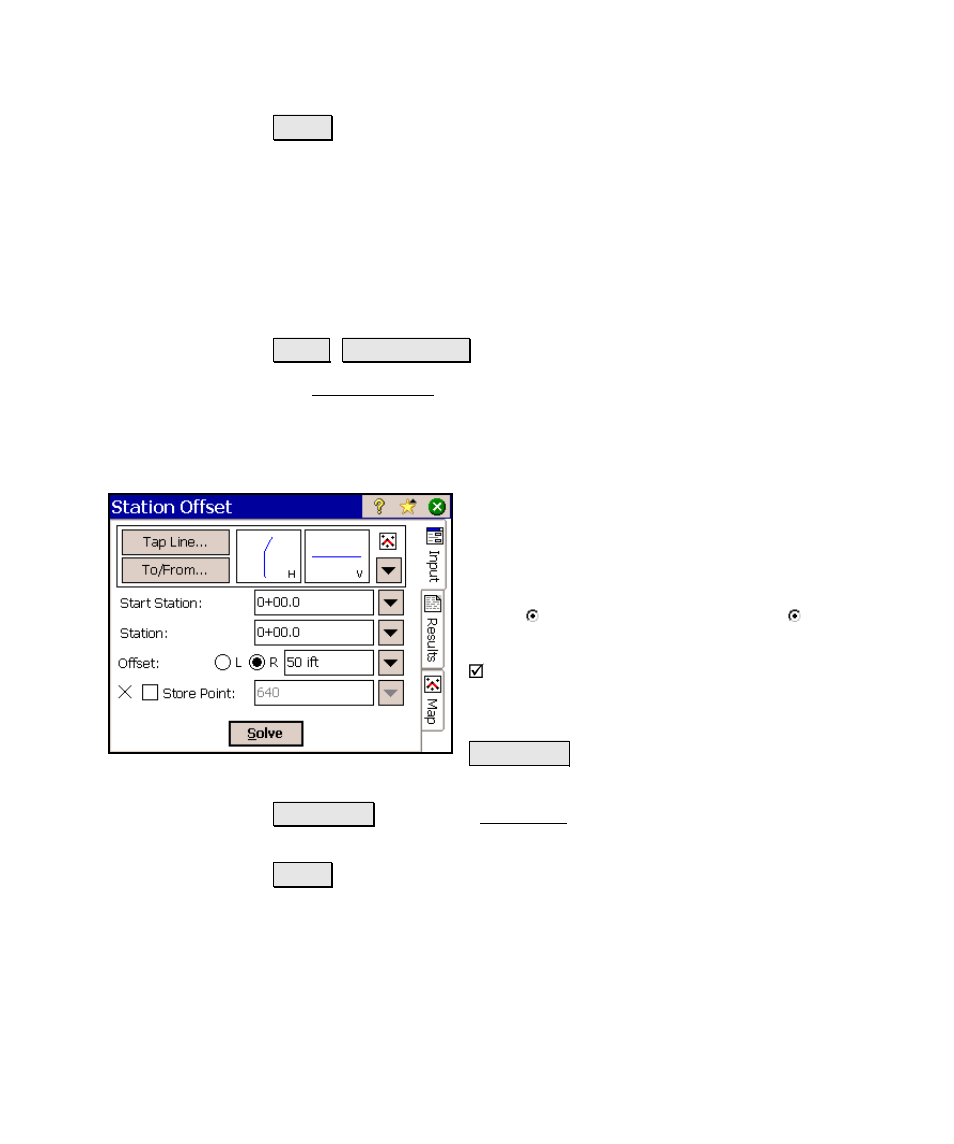 Station offset | Spectra Precision Survey Pro v4.6 Ranger Reference Manual User Manual | Page 375 / 480