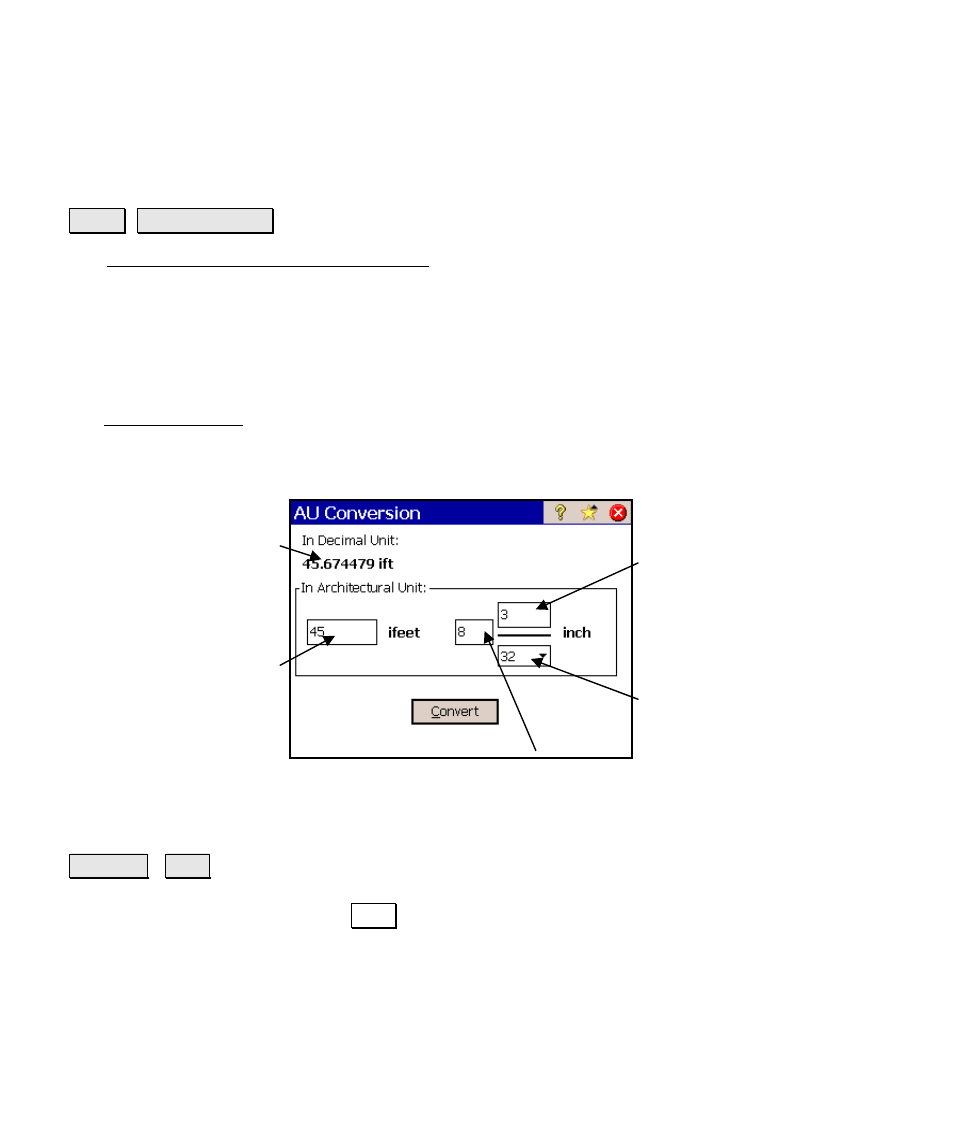 Au conversion | Spectra Precision Survey Pro v4.6 Ranger Reference Manual User Manual | Page 386 / 480