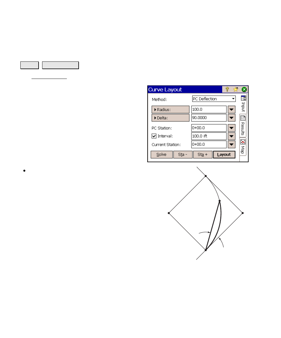 Curve layout | Spectra Precision Survey Pro v4.6 Ranger Reference Manual User Manual | Page 398 / 480