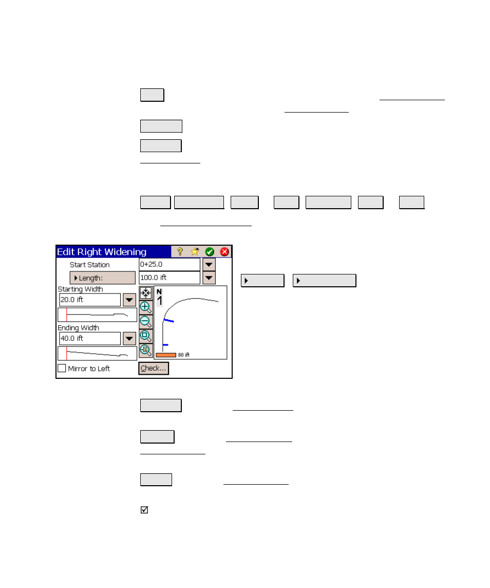 Add / edit widening screen | Spectra Precision Survey Pro v4.6 Ranger Reference Manual User Manual | Page 425 / 480