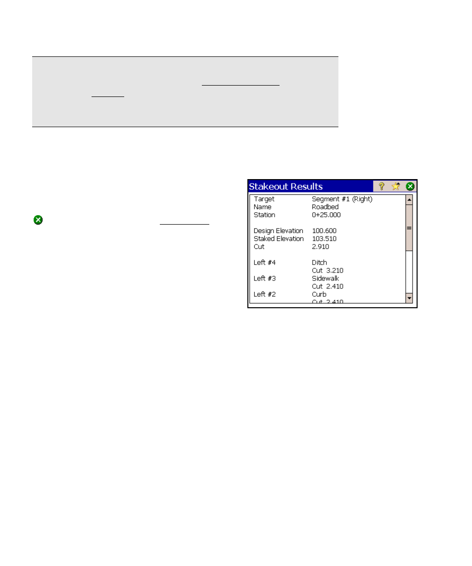 Stake road – stakeout results | Spectra Precision Survey Pro v4.6 Ranger Reference Manual User Manual | Page 434 / 480
