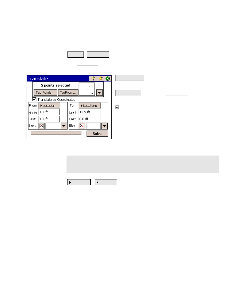 Translate | Spectra Precision Survey Pro v4.6 Ranger Reference Manual User Manual | Page 445 / 480