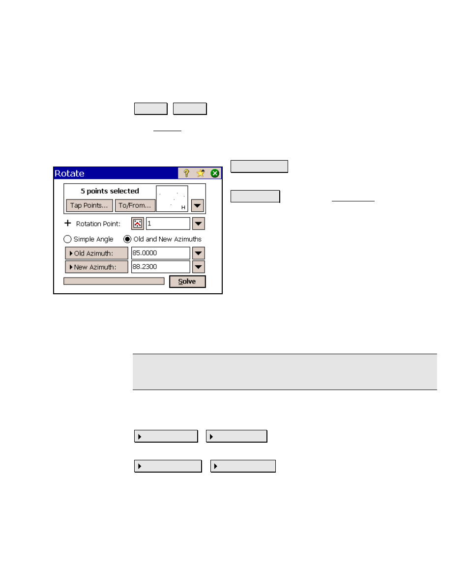 Rotate | Spectra Precision Survey Pro v4.6 Ranger Reference Manual User Manual | Page 447 / 480