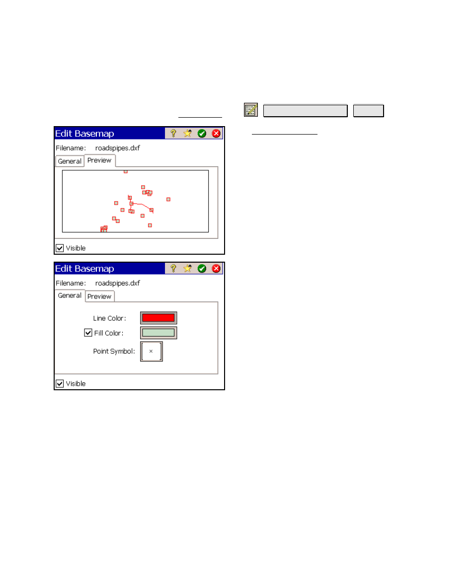 Edit basemaps | Spectra Precision Survey Pro v4.6 Ranger Reference Manual User Manual | Page 463 / 480