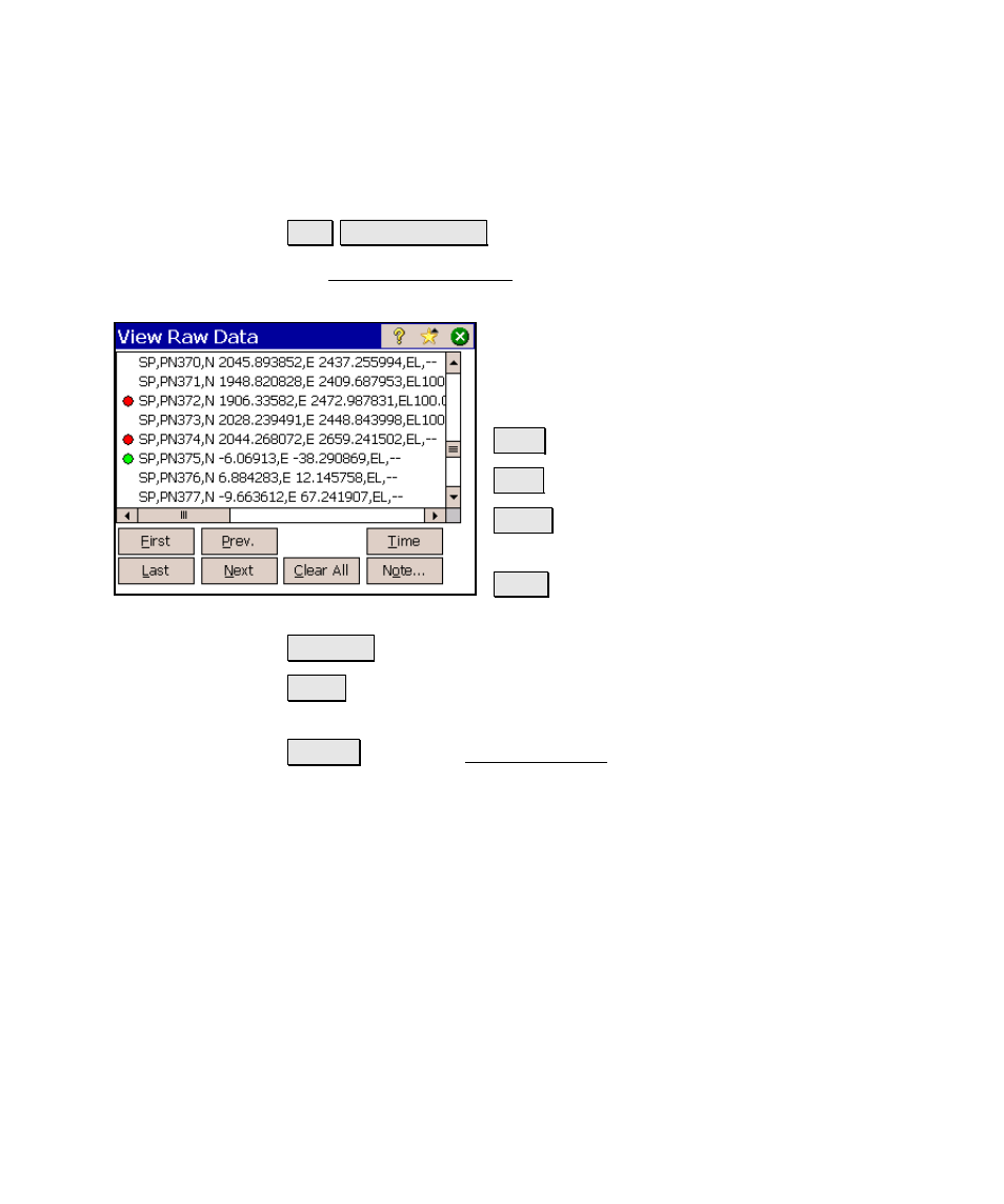 View raw data file | Spectra Precision Survey Pro v4.6 Ranger Reference Manual User Manual | Page 89 / 480