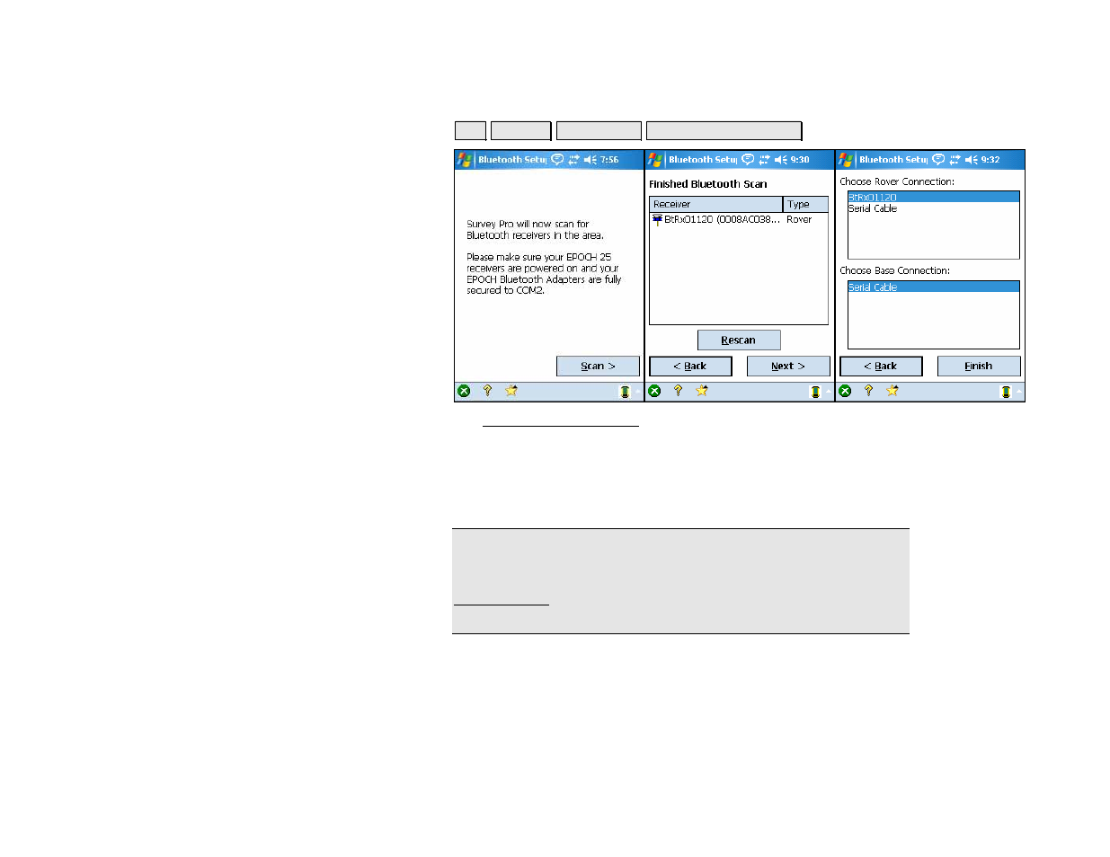 Bluetooth setup wizard | Spectra Precision Survey Pro v4.5 Recon and Nomad Reference Manual User Manual | Page 116 / 469