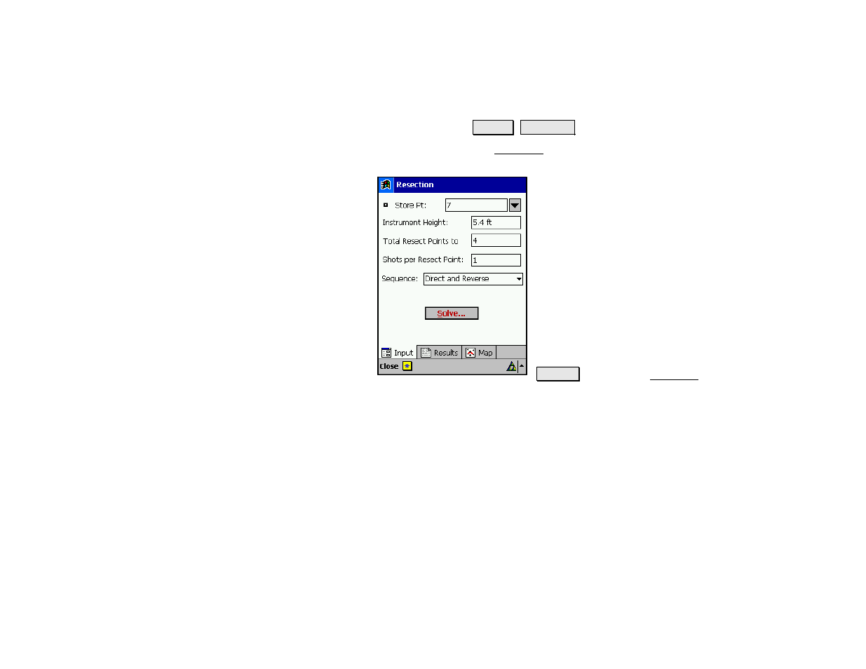 Resection | Spectra Precision Survey Pro v4.5 Recon and Nomad Reference Manual User Manual | Page 155 / 469