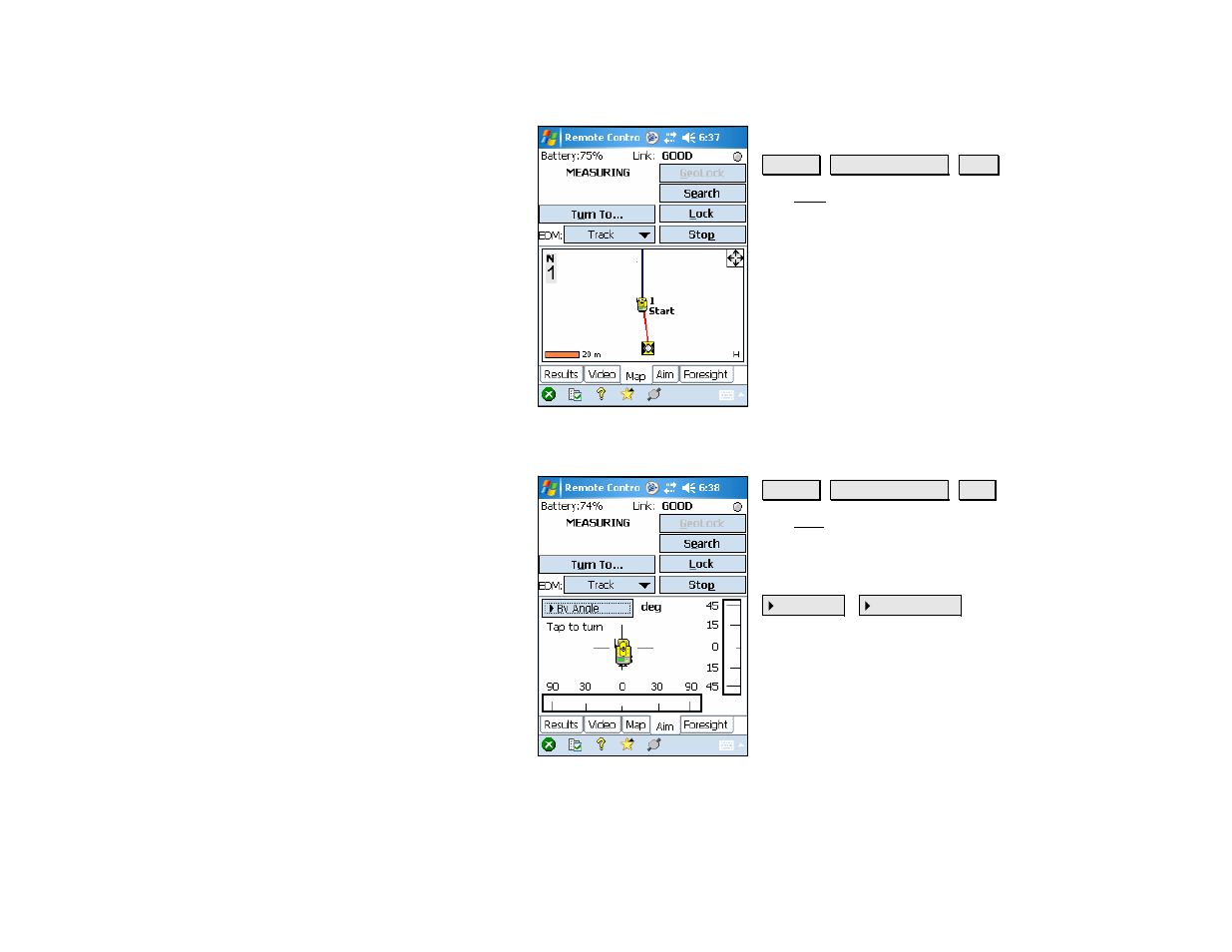 Map card, Aim card | Spectra Precision Survey Pro v4.5 Recon and Nomad Reference Manual User Manual | Page 171 / 469