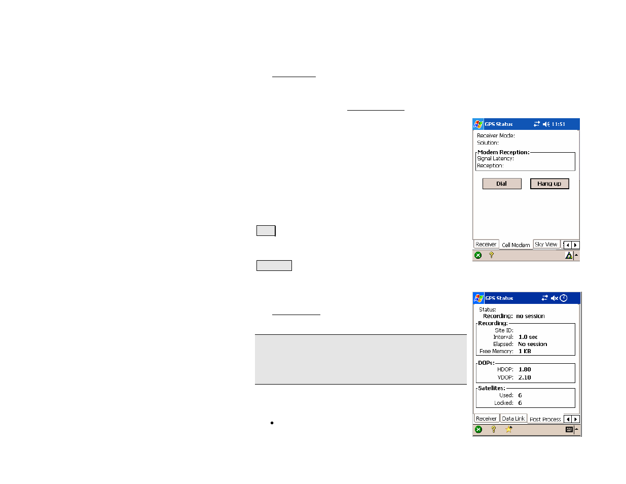 Cell modem, Post process | Spectra Precision Survey Pro v4.5 Recon and Nomad Reference Manual User Manual | Page 178 / 469