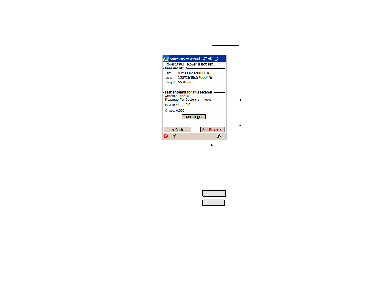 Rover setup | Spectra Precision Survey Pro v4.5 Recon and Nomad Reference Manual User Manual | Page 193 / 469