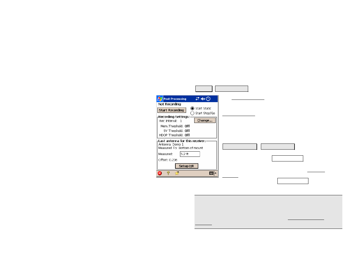 Post processing | Spectra Precision Survey Pro v4.5 Recon and Nomad Reference Manual User Manual | Page 203 / 469