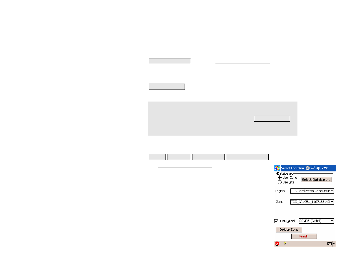 Select coordinate system | Spectra Precision Survey Pro v4.5 Recon and Nomad Reference Manual User Manual | Page 212 / 469