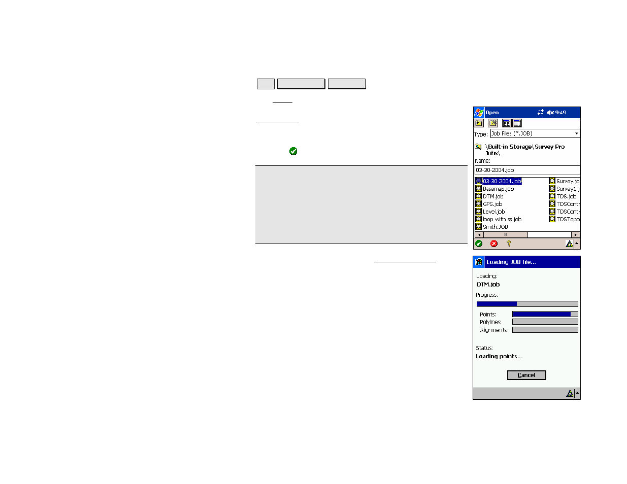 Open | Spectra Precision Survey Pro v4.5 Recon and Nomad Reference Manual User Manual | Page 22 / 469