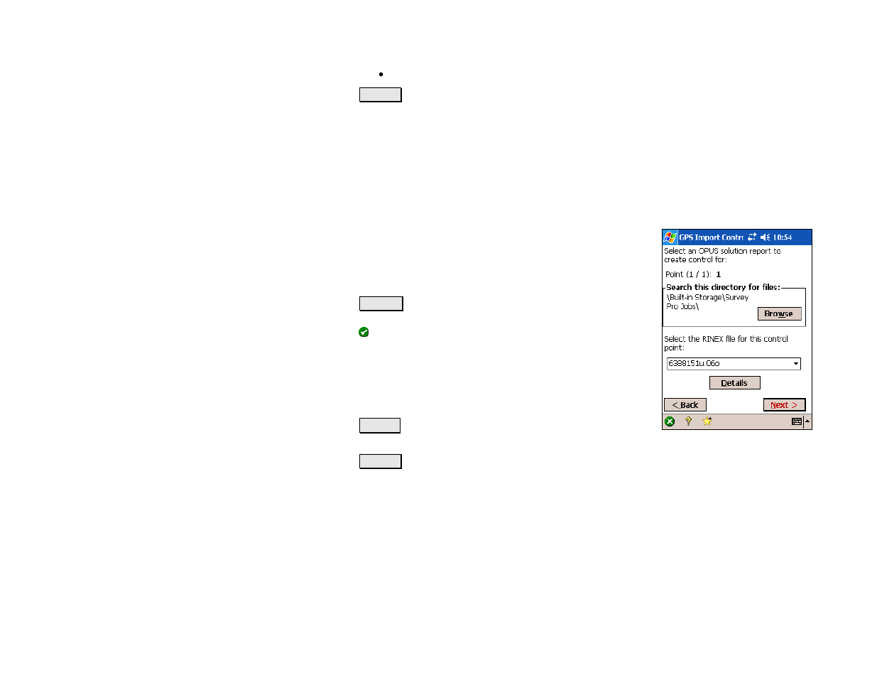 Enter control coordinate – opus or ngs data sheet | Spectra Precision Survey Pro v4.5 Recon and Nomad Reference Manual User Manual | Page 234 / 469