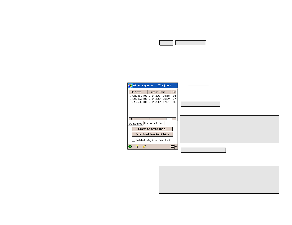File management | Spectra Precision Survey Pro v4.5 Recon and Nomad Reference Manual User Manual | Page 247 / 469