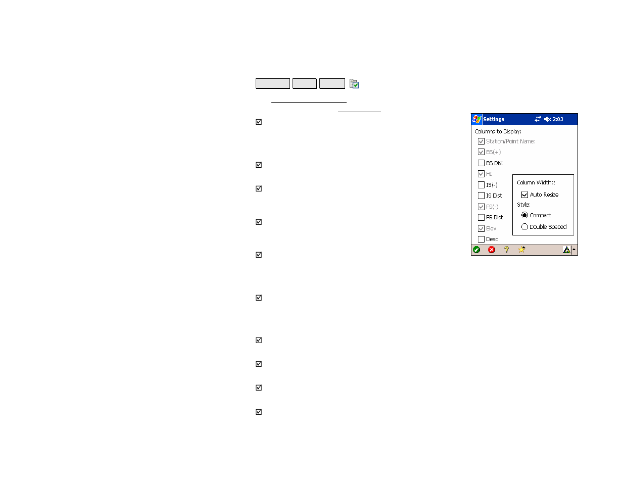 Level notes settings | Spectra Precision Survey Pro v4.5 Recon and Nomad Reference Manual User Manual | Page 266 / 469