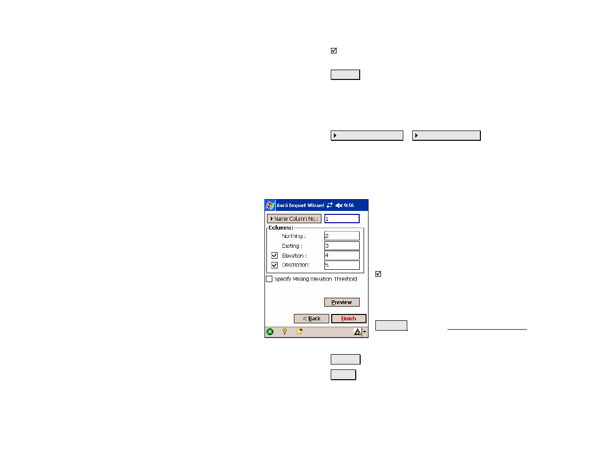 Import *.txt coordinates – screen two | Spectra Precision Survey Pro v4.5 Recon and Nomad Reference Manual User Manual | Page 27 / 469