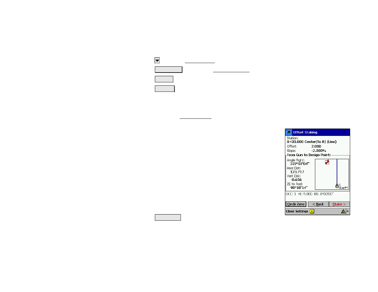 Offset staking – screen four | Spectra Precision Survey Pro v4.5 Recon and Nomad Reference Manual User Manual | Page 292 / 469