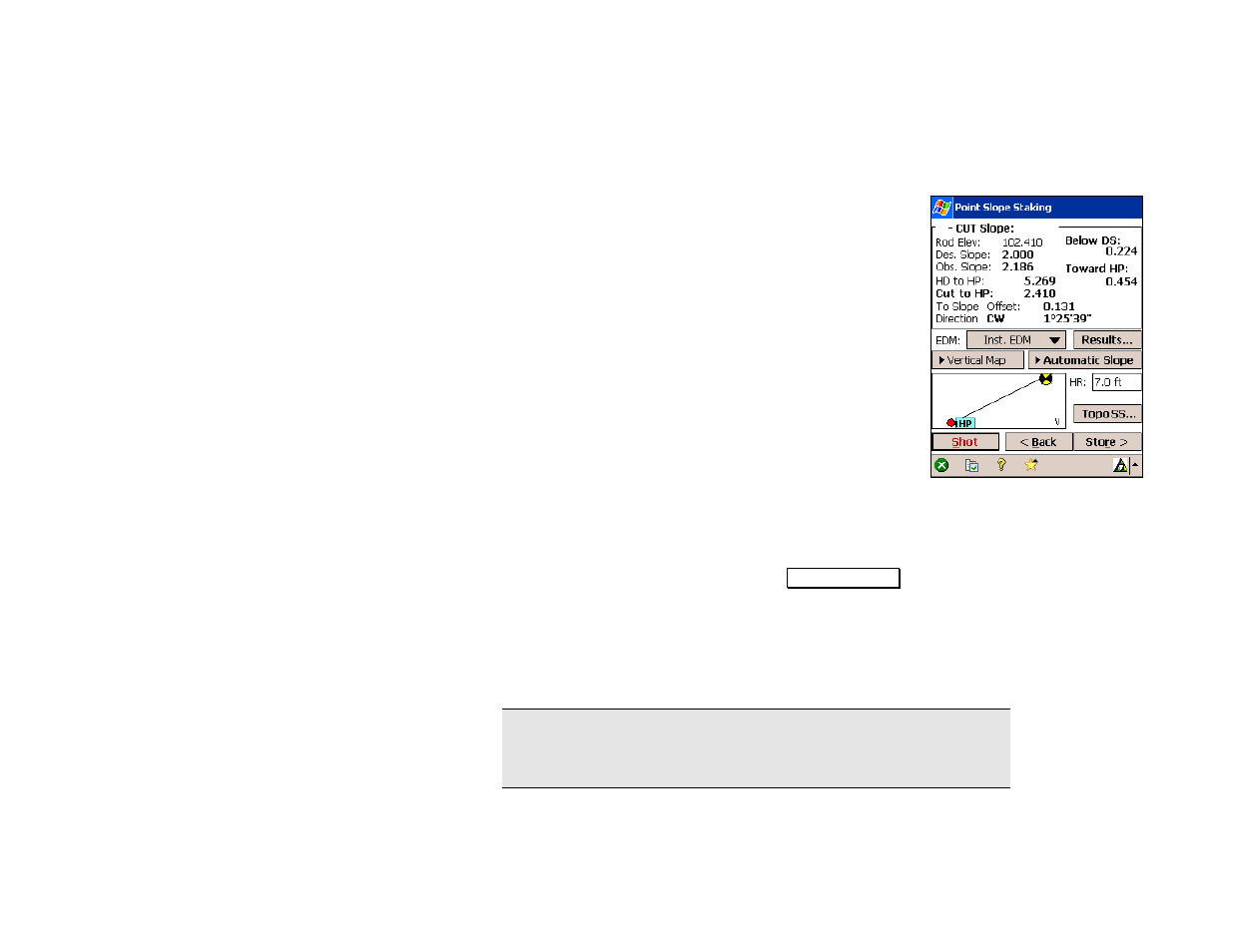 Point slope staking – screen two | Spectra Precision Survey Pro v4.5 Recon and Nomad Reference Manual User Manual | Page 304 / 469