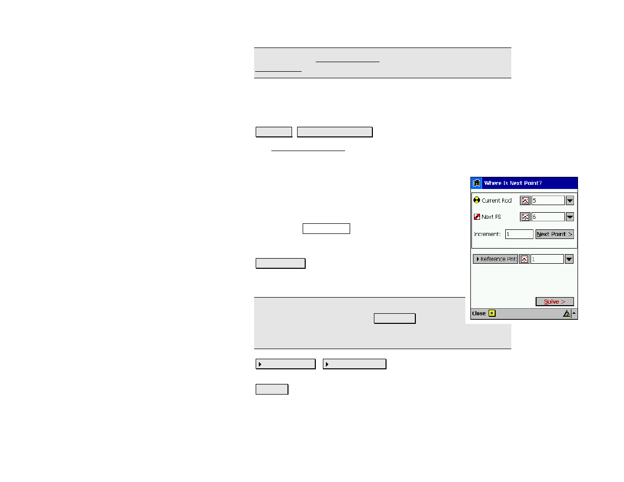 Where is next point | Spectra Precision Survey Pro v4.5 Recon and Nomad Reference Manual User Manual | Page 334 / 469