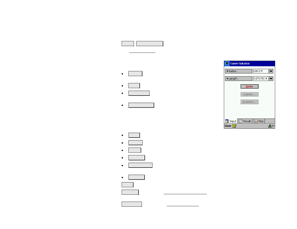 Curve solution | Spectra Precision Survey Pro v4.5 Recon and Nomad Reference Manual User Manual | Page 378 / 469