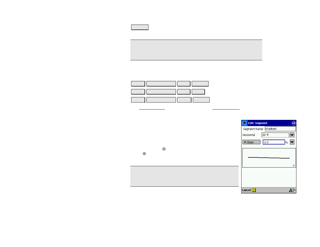 Edit segment | Spectra Precision Survey Pro v4.5 Recon and Nomad Reference Manual User Manual | Page 404 / 469