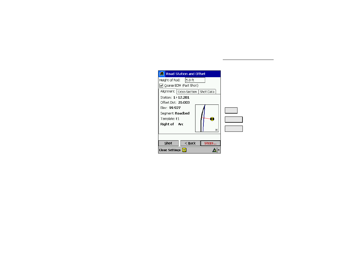 Road station and offset – screen two | Spectra Precision Survey Pro v4.5 Recon and Nomad Reference Manual User Manual | Page 427 / 469