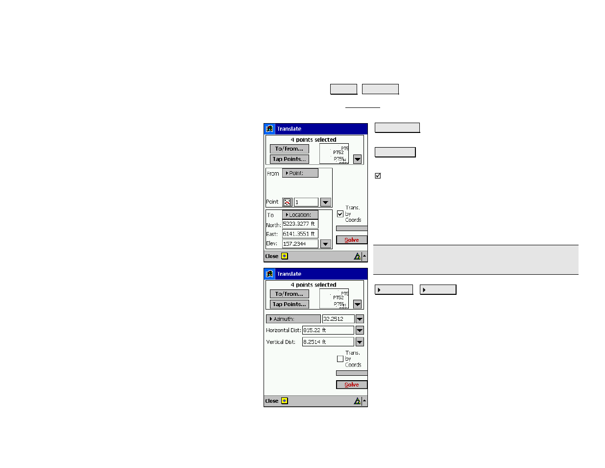 Translate | Spectra Precision Survey Pro v4.5 Recon and Nomad Reference Manual User Manual | Page 433 / 469
